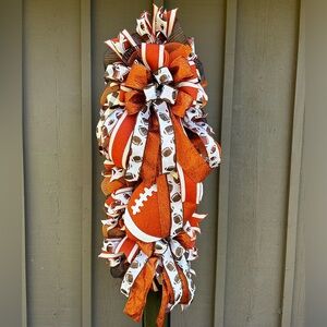 Cleveland Brown’s Football Wreath